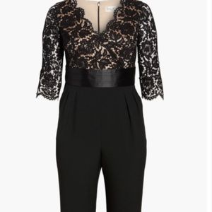 Eliza J Lace Bodice Jumpsuit
